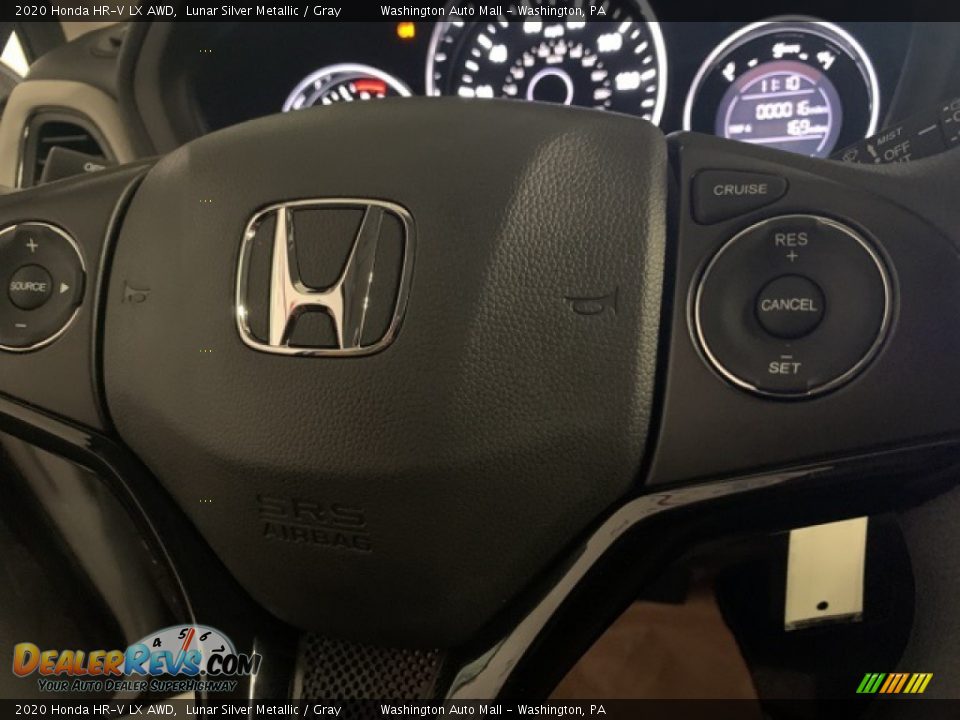 2020 Honda HR-V LX AWD Lunar Silver Metallic / Gray Photo #7