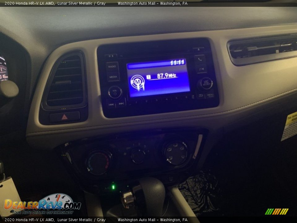 2020 Honda HR-V LX AWD Lunar Silver Metallic / Gray Photo #12