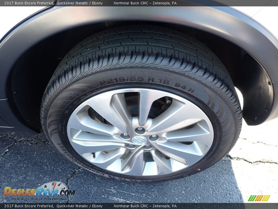 2017 Buick Encore Preferred Quicksilver Metallic / Ebony Photo #14