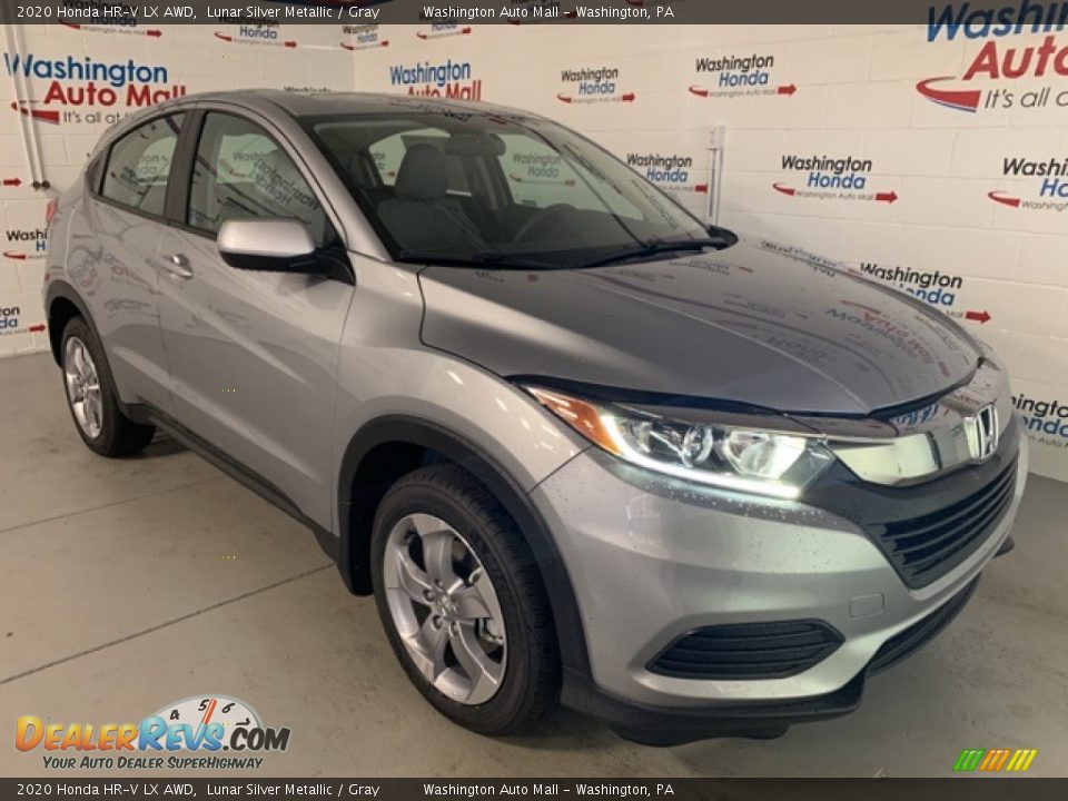 2020 Honda HR-V LX AWD Lunar Silver Metallic / Gray Photo #30