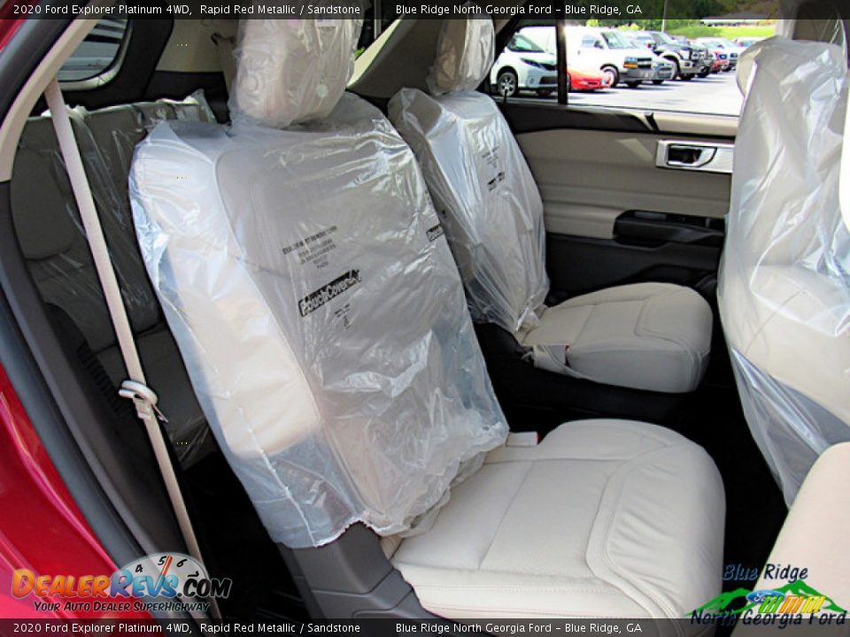2020 Ford Explorer Platinum 4WD Rapid Red Metallic / Sandstone Photo #12