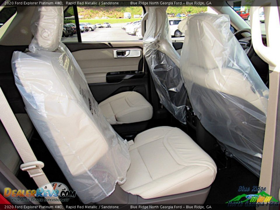 2020 Ford Explorer Platinum 4WD Rapid Red Metallic / Sandstone Photo #13