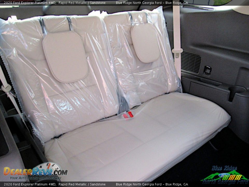 2020 Ford Explorer Platinum 4WD Rapid Red Metallic / Sandstone Photo #14