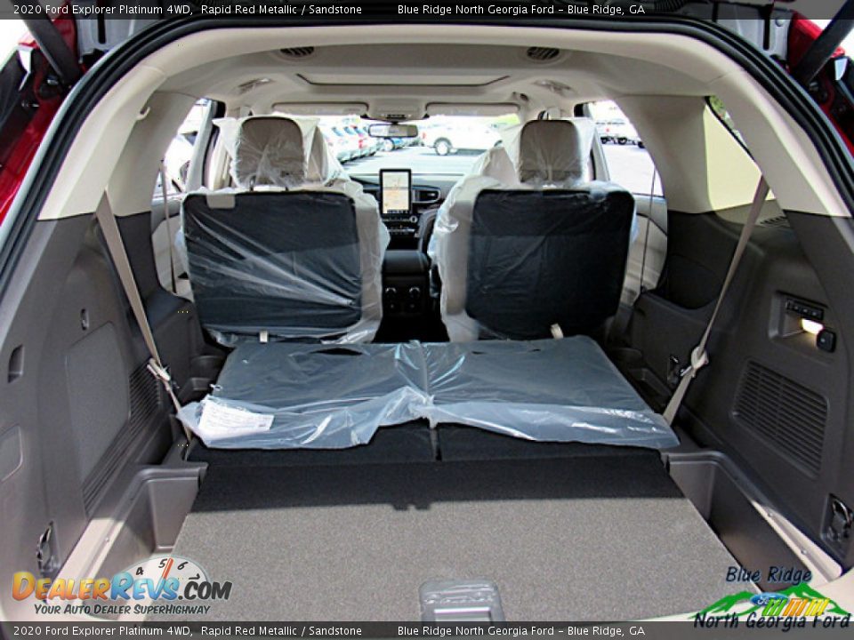 2020 Ford Explorer Platinum 4WD Rapid Red Metallic / Sandstone Photo #16