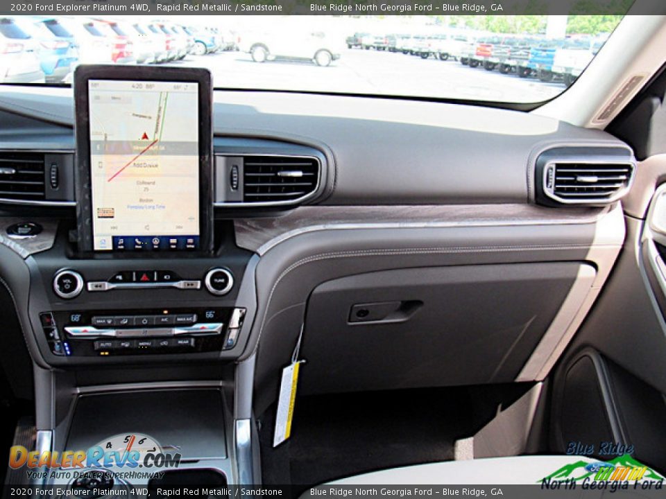 2020 Ford Explorer Platinum 4WD Rapid Red Metallic / Sandstone Photo #18