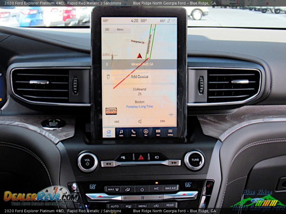 2020 Ford Explorer Platinum 4WD Rapid Red Metallic / Sandstone Photo #20