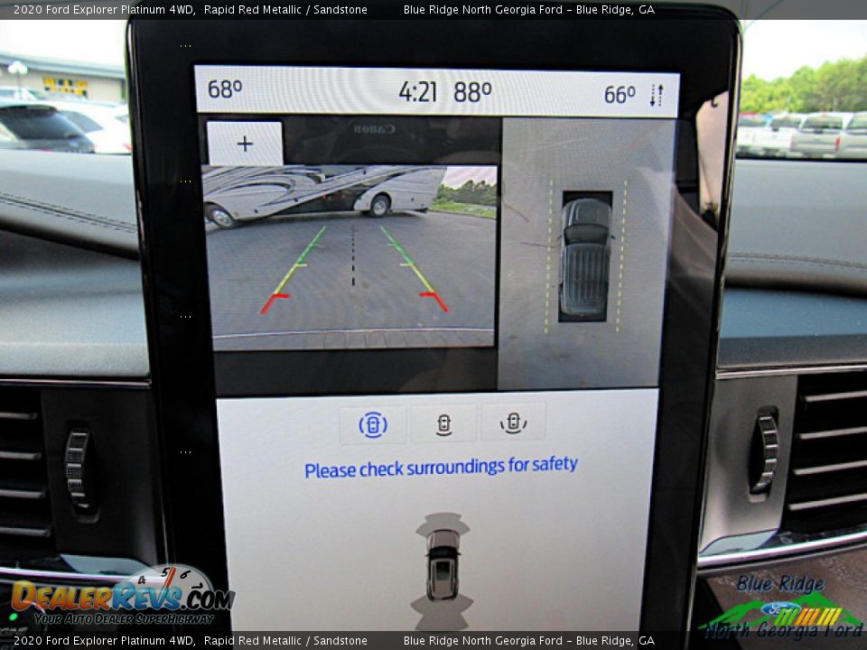 2020 Ford Explorer Platinum 4WD Rapid Red Metallic / Sandstone Photo #22