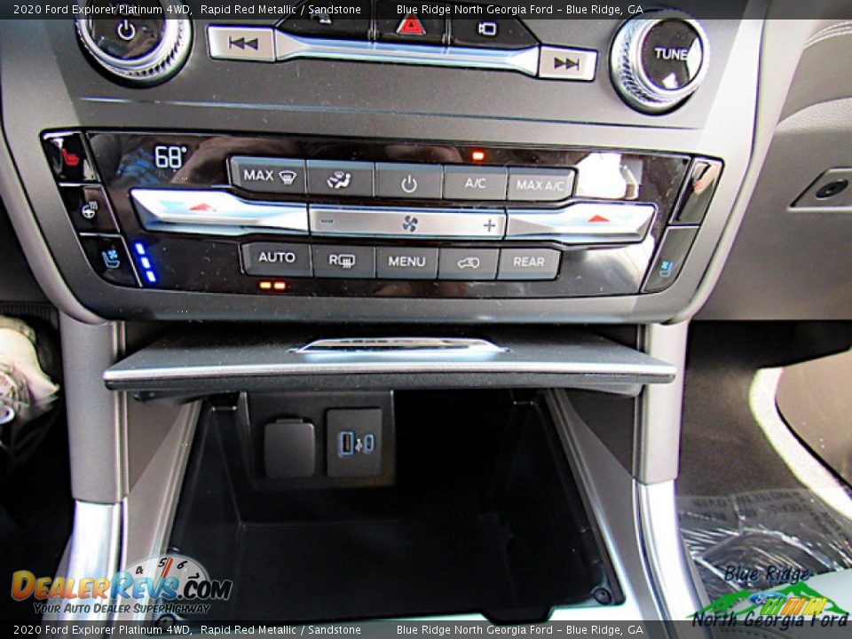 2020 Ford Explorer Platinum 4WD Rapid Red Metallic / Sandstone Photo #24