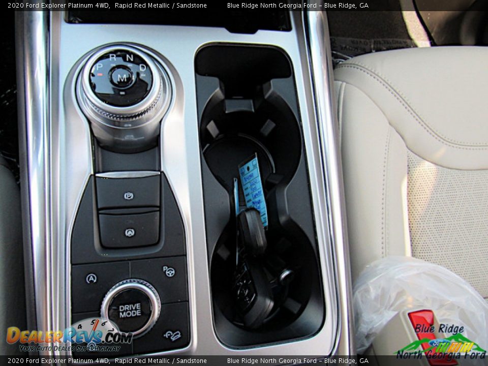 2020 Ford Explorer Platinum 4WD Rapid Red Metallic / Sandstone Photo #25