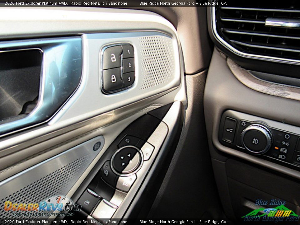 2020 Ford Explorer Platinum 4WD Rapid Red Metallic / Sandstone Photo #27