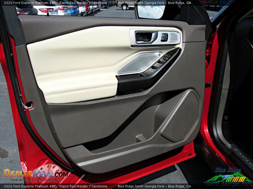2020 Ford Explorer Platinum 4WD Rapid Red Metallic / Sandstone Photo #30