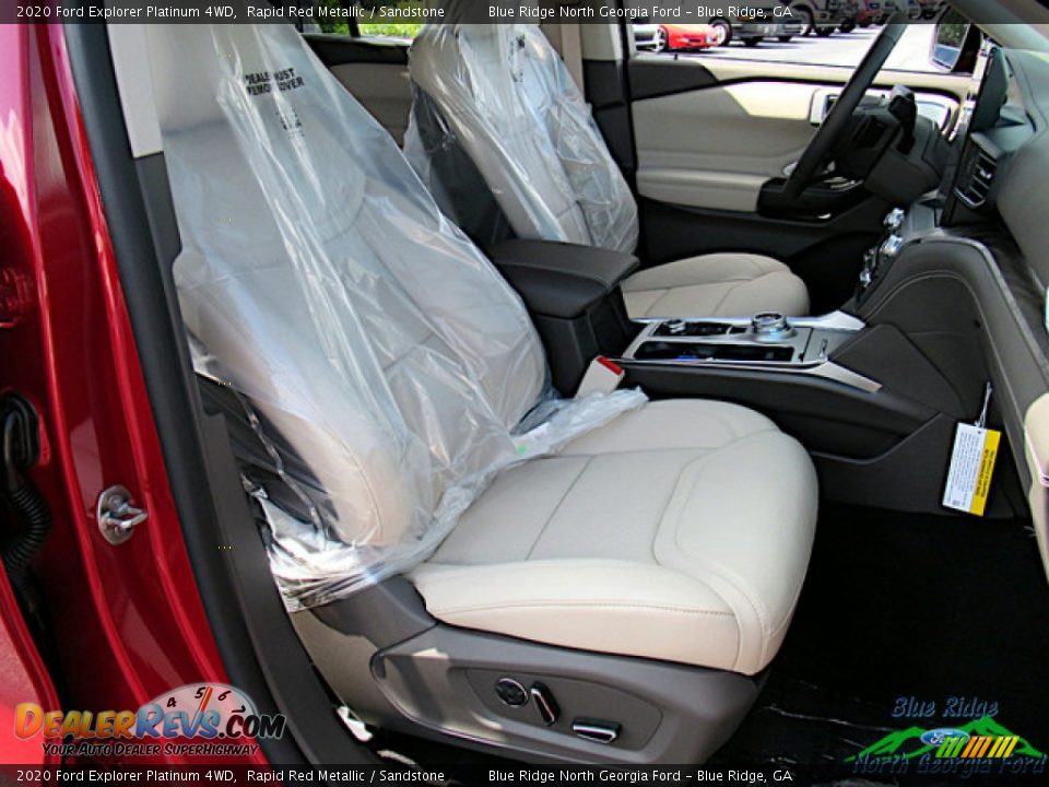 2020 Ford Explorer Platinum 4WD Rapid Red Metallic / Sandstone Photo #32