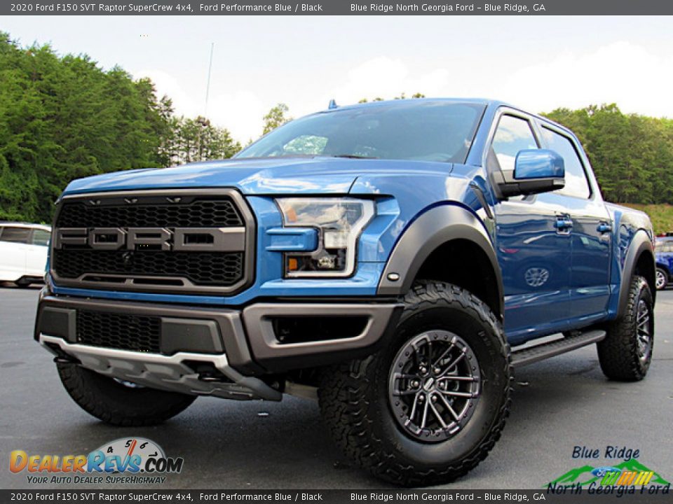 2020 Ford F150 SVT Raptor SuperCrew 4x4 Ford Performance Blue / Black Photo #1