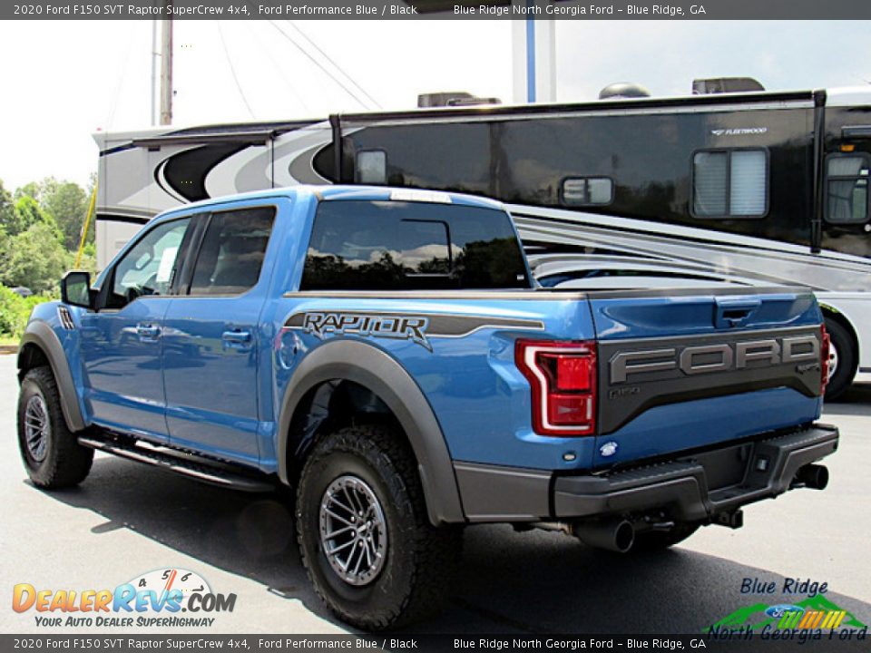 2020 Ford F150 SVT Raptor SuperCrew 4x4 Ford Performance Blue / Black Photo #3