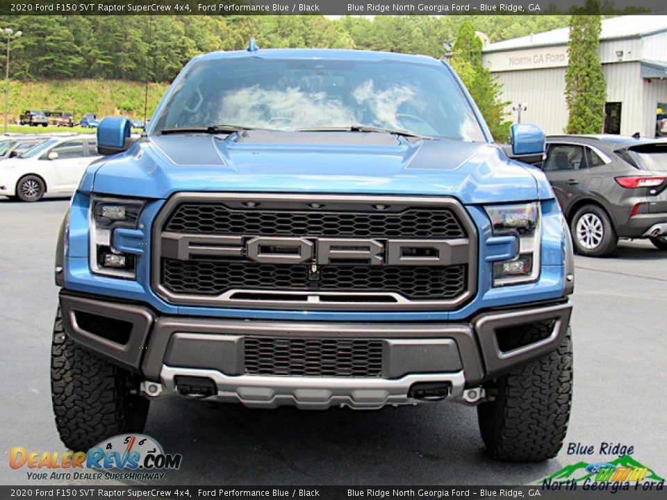 2020 Ford F150 SVT Raptor SuperCrew 4x4 Ford Performance Blue / Black Photo #8