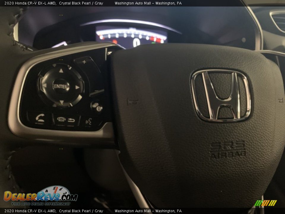 2020 Honda CR-V EX-L AWD Crystal Black Pearl / Gray Photo #6