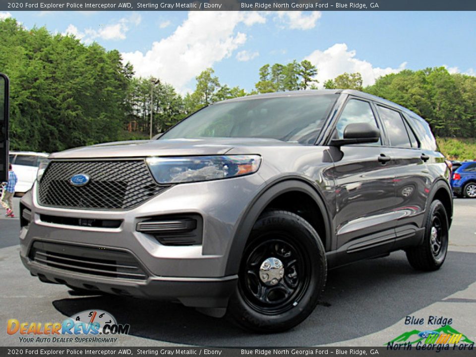 2020 Ford Explorer Police Interceptor AWD Sterling Gray Metallic / Ebony Photo #1