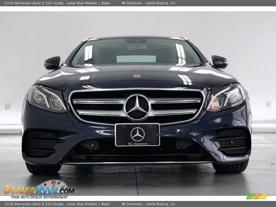 2018 Mercedes-Benz E 300 Sedan Lunar Blue Metallic / Black Photo #2