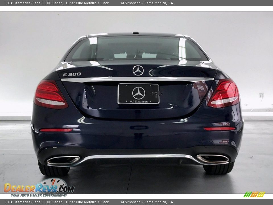 2018 Mercedes-Benz E 300 Sedan Lunar Blue Metallic / Black Photo #3