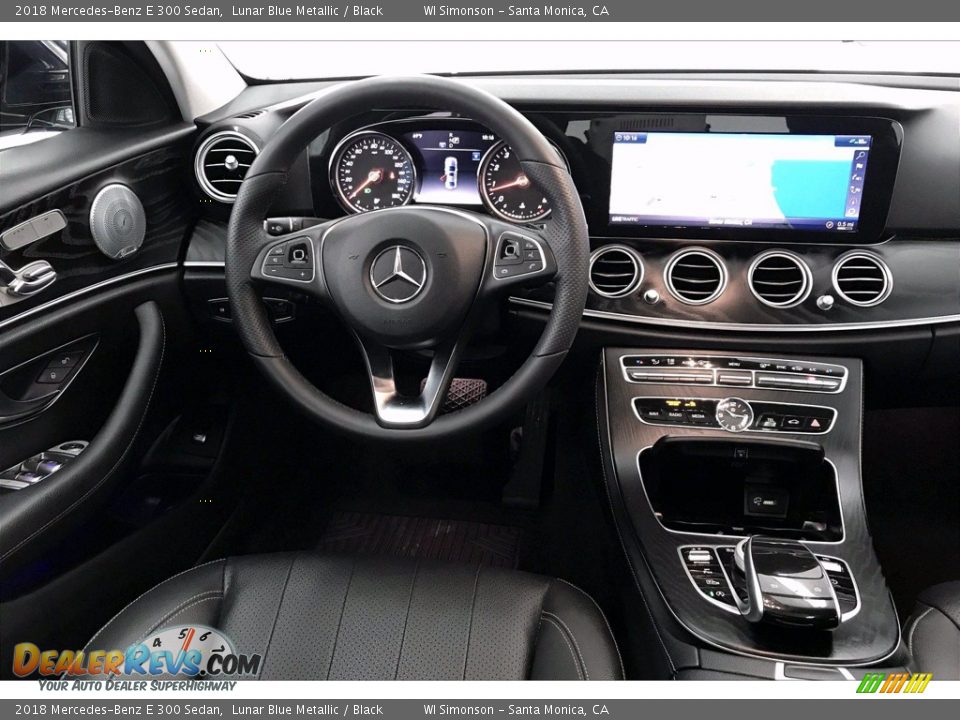 2018 Mercedes-Benz E 300 Sedan Lunar Blue Metallic / Black Photo #4