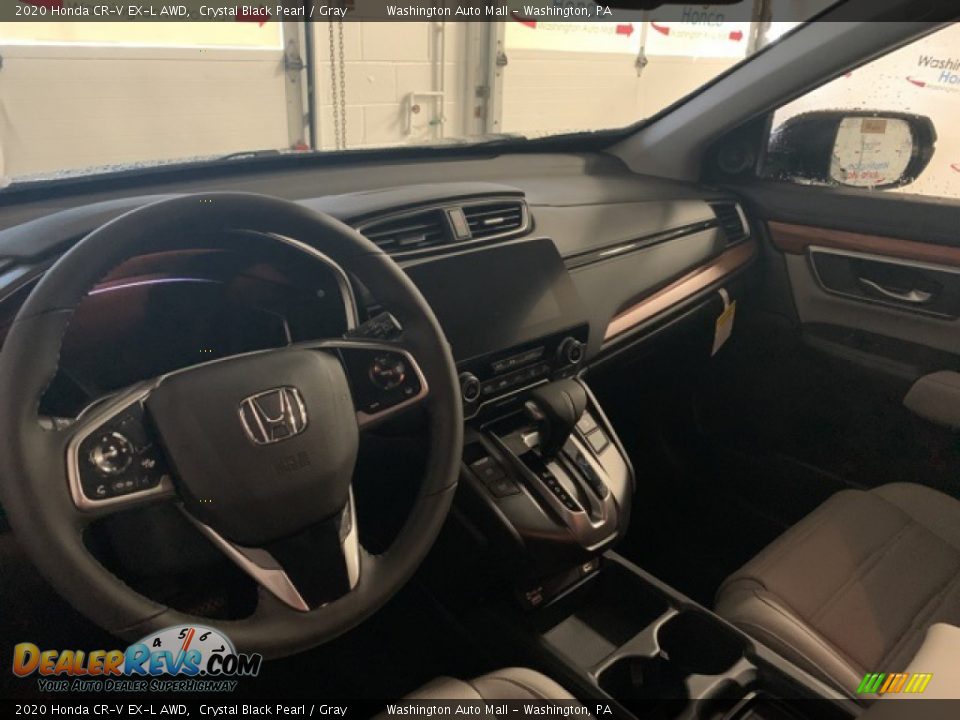 2020 Honda CR-V EX-L AWD Crystal Black Pearl / Gray Photo #4