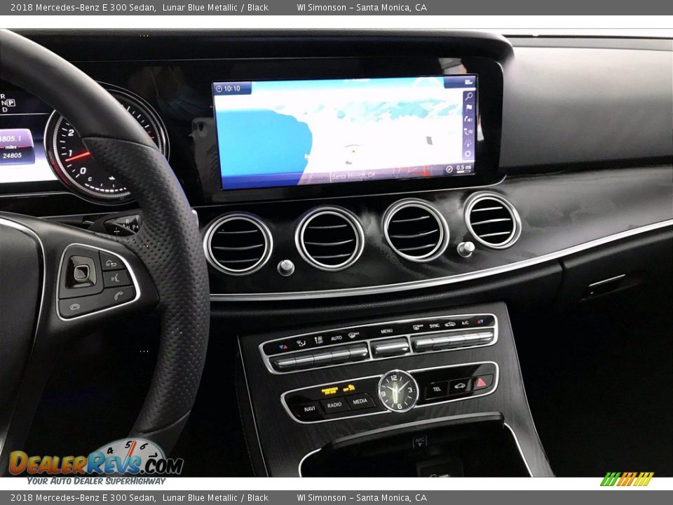 2018 Mercedes-Benz E 300 Sedan Lunar Blue Metallic / Black Photo #5