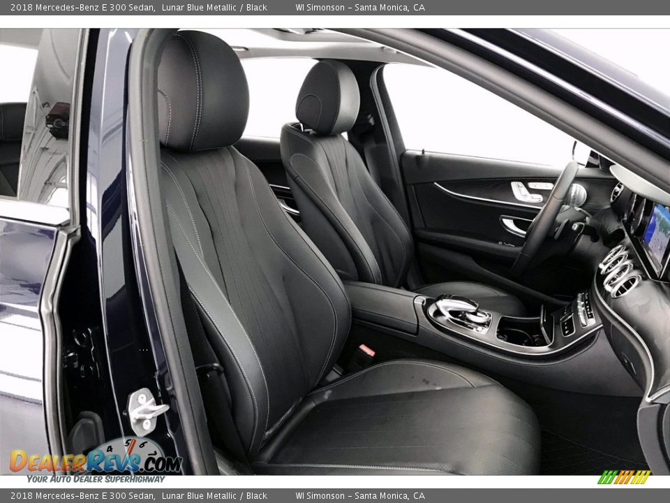 2018 Mercedes-Benz E 300 Sedan Lunar Blue Metallic / Black Photo #6