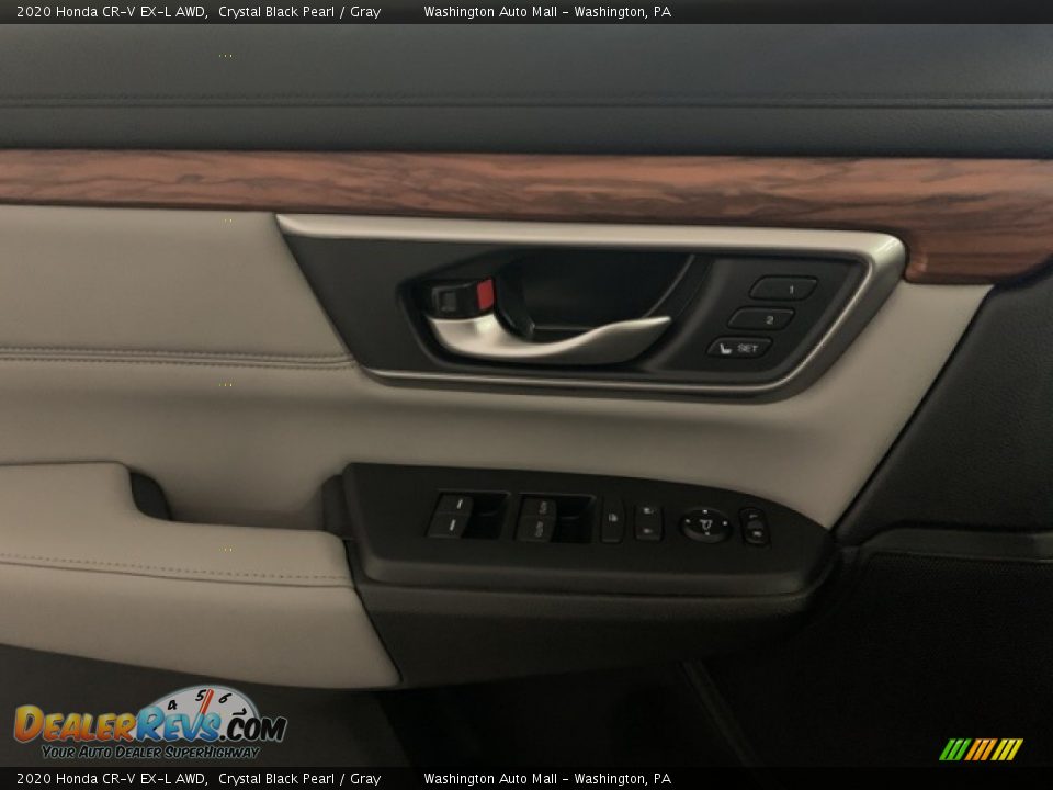 2020 Honda CR-V EX-L AWD Crystal Black Pearl / Gray Photo #7