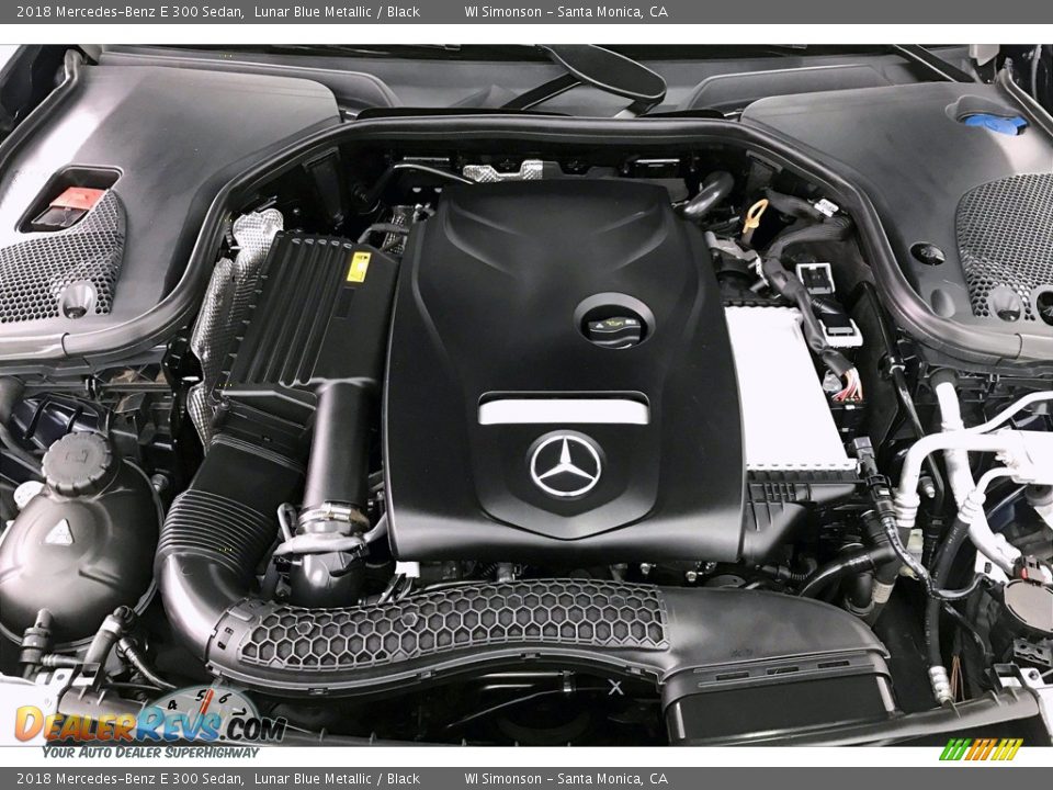 2018 Mercedes-Benz E 300 Sedan Lunar Blue Metallic / Black Photo #9