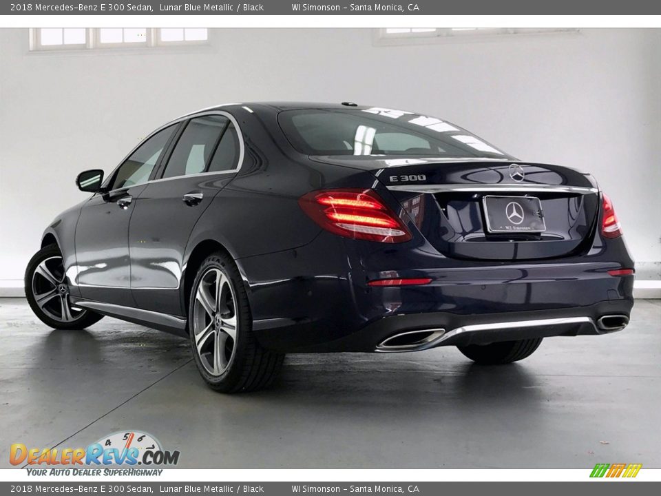2018 Mercedes-Benz E 300 Sedan Lunar Blue Metallic / Black Photo #10