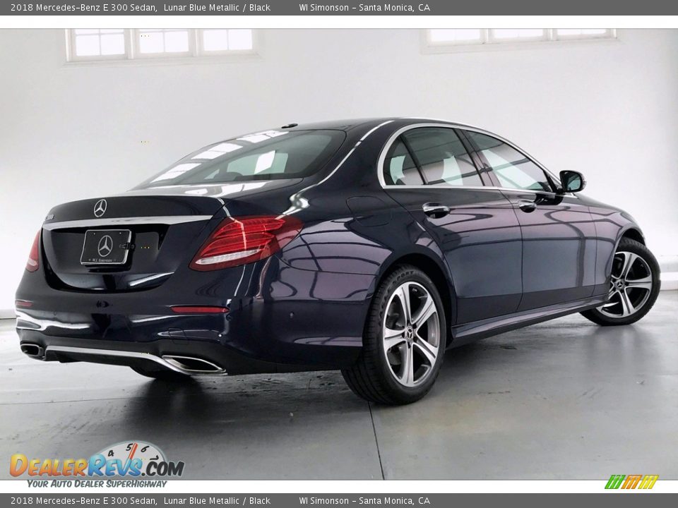 2018 Mercedes-Benz E 300 Sedan Lunar Blue Metallic / Black Photo #16
