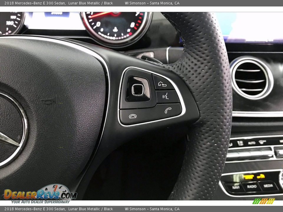 2018 Mercedes-Benz E 300 Sedan Lunar Blue Metallic / Black Photo #19