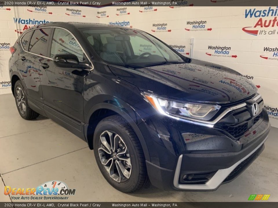 2020 Honda CR-V EX-L AWD Crystal Black Pearl / Gray Photo #31