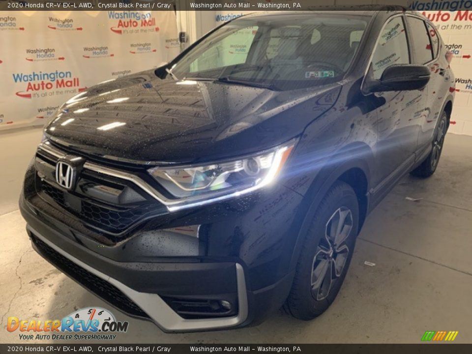 2020 Honda CR-V EX-L AWD Crystal Black Pearl / Gray Photo #35