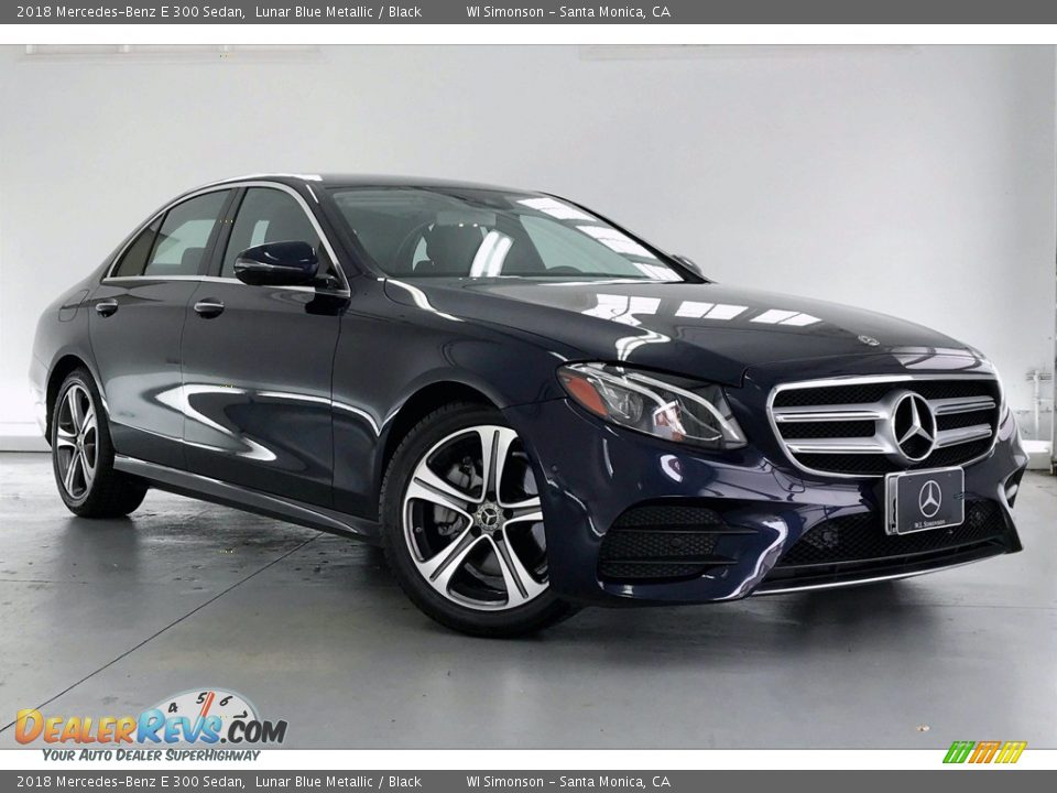 2018 Mercedes-Benz E 300 Sedan Lunar Blue Metallic / Black Photo #34