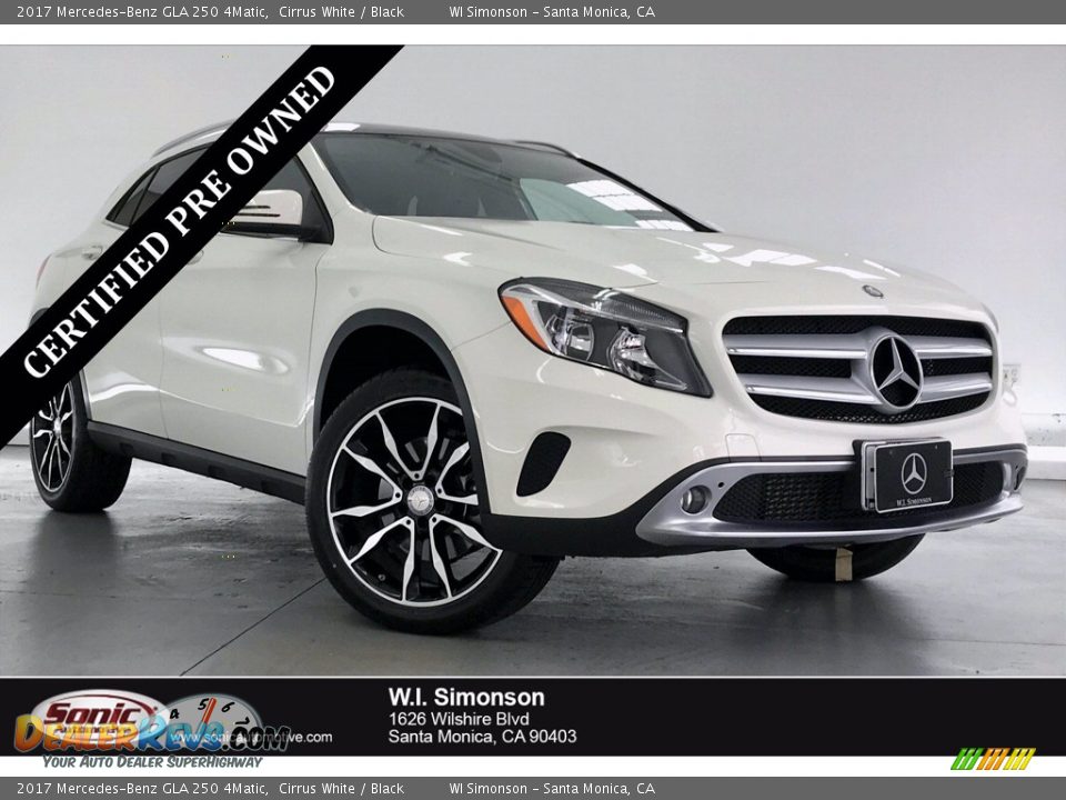 2017 Mercedes-Benz GLA 250 4Matic Cirrus White / Black Photo #1