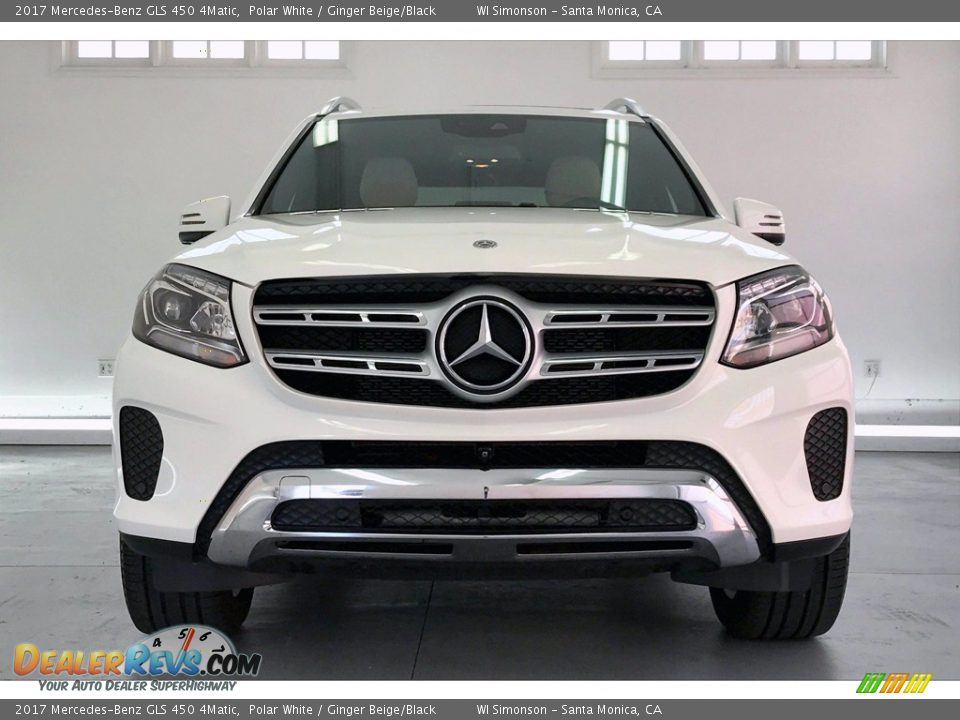 2017 Mercedes-Benz GLS 450 4Matic Polar White / Ginger Beige/Black Photo #2