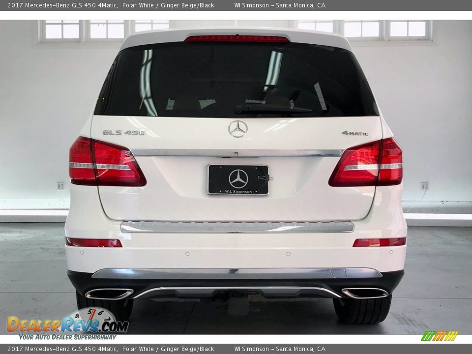 2017 Mercedes-Benz GLS 450 4Matic Polar White / Ginger Beige/Black Photo #3