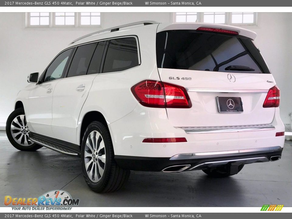 2017 Mercedes-Benz GLS 450 4Matic Polar White / Ginger Beige/Black Photo #10