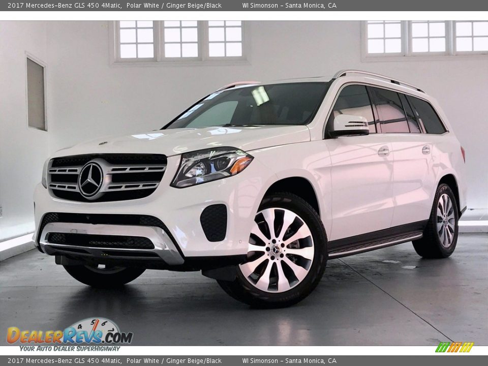 2017 Mercedes-Benz GLS 450 4Matic Polar White / Ginger Beige/Black Photo #12