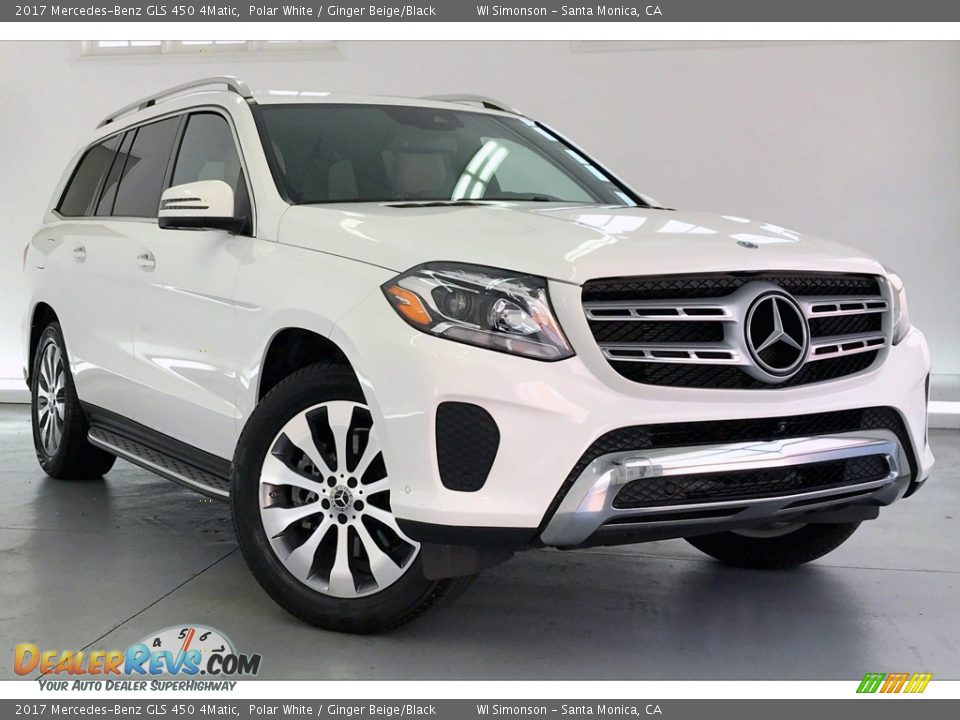 2017 Mercedes-Benz GLS 450 4Matic Polar White / Ginger Beige/Black Photo #34