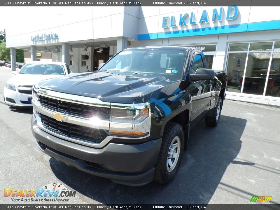 2016 Chevrolet Silverado 1500 WT Regular Cab 4x4 Black / Dark Ash/Jet Black Photo #2