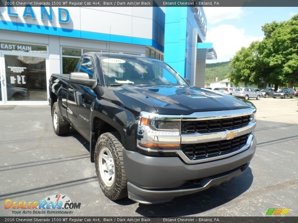 2016 Chevrolet Silverado 1500 WT Regular Cab 4x4 Black / Dark Ash/Jet Black Photo #4