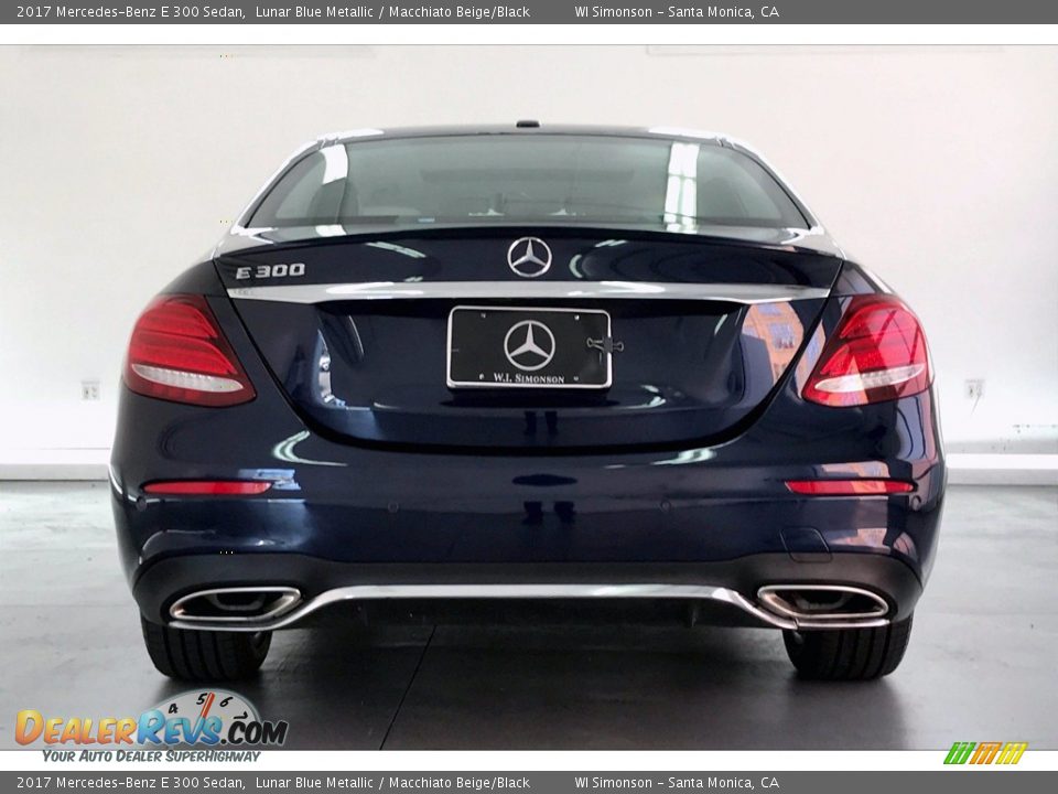 2017 Mercedes-Benz E 300 Sedan Lunar Blue Metallic / Macchiato Beige/Black Photo #3