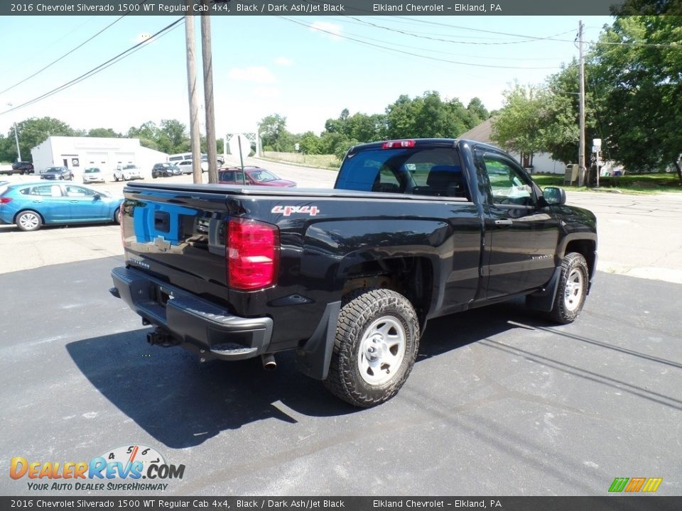 Black 2016 Chevrolet Silverado 1500 WT Regular Cab 4x4 Photo #6