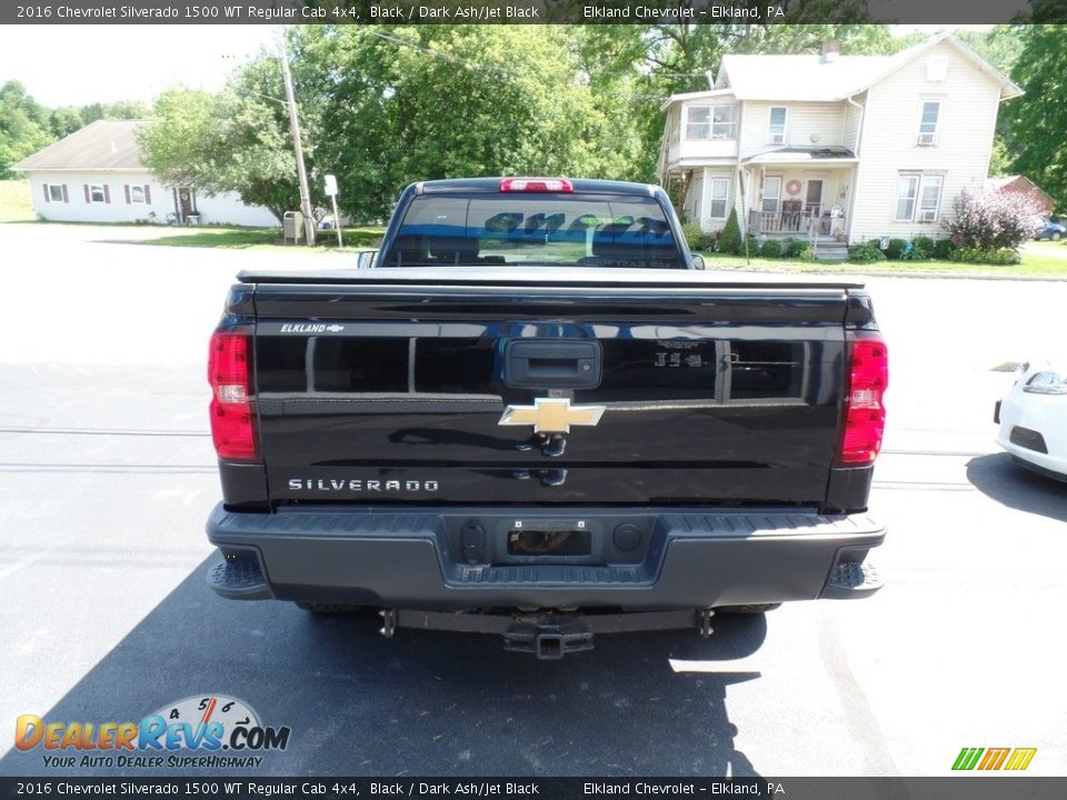 2016 Chevrolet Silverado 1500 WT Regular Cab 4x4 Black / Dark Ash/Jet Black Photo #7