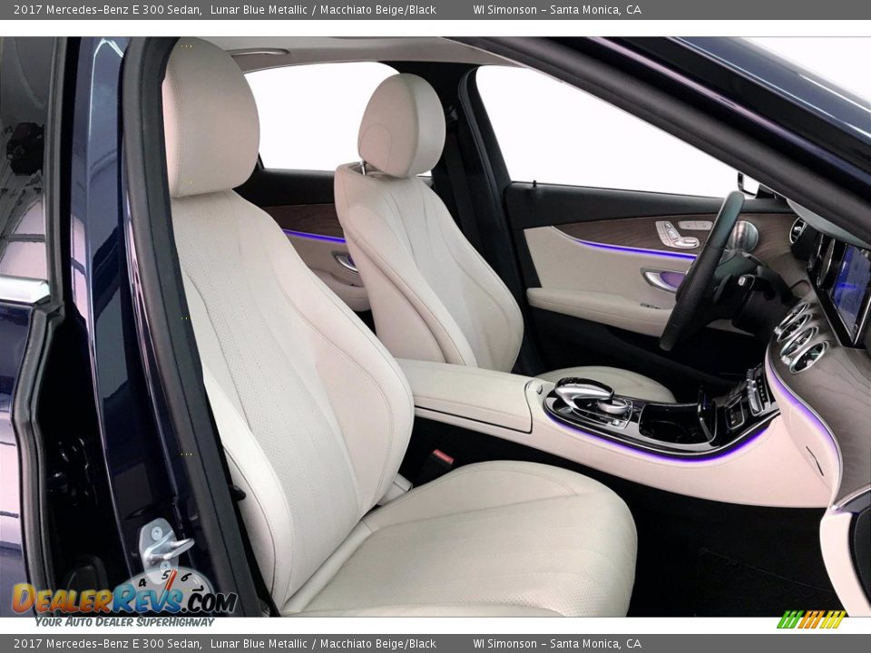 2017 Mercedes-Benz E 300 Sedan Lunar Blue Metallic / Macchiato Beige/Black Photo #6