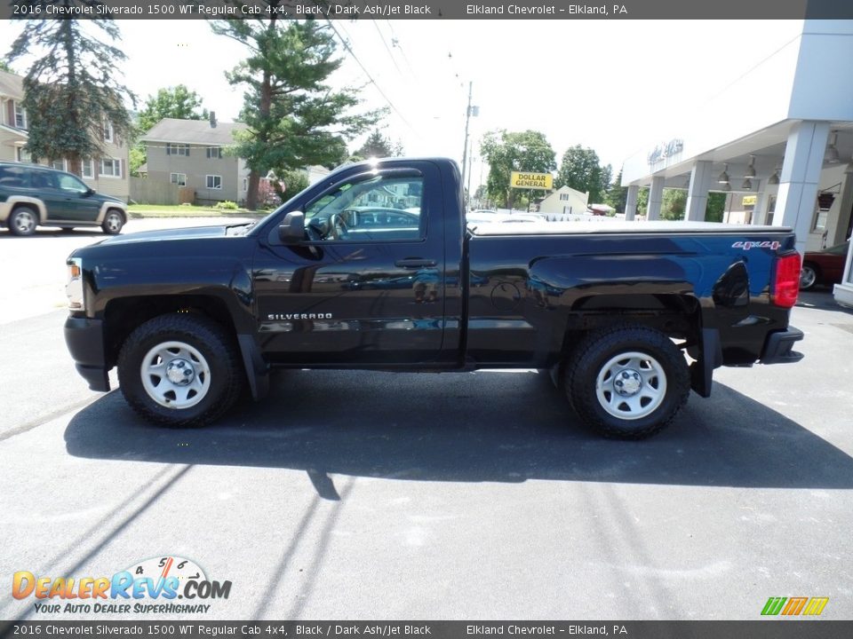 Black 2016 Chevrolet Silverado 1500 WT Regular Cab 4x4 Photo #9