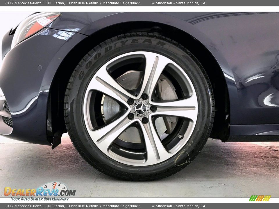 2017 Mercedes-Benz E 300 Sedan Lunar Blue Metallic / Macchiato Beige/Black Photo #8