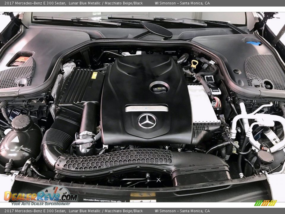 2017 Mercedes-Benz E 300 Sedan Lunar Blue Metallic / Macchiato Beige/Black Photo #9